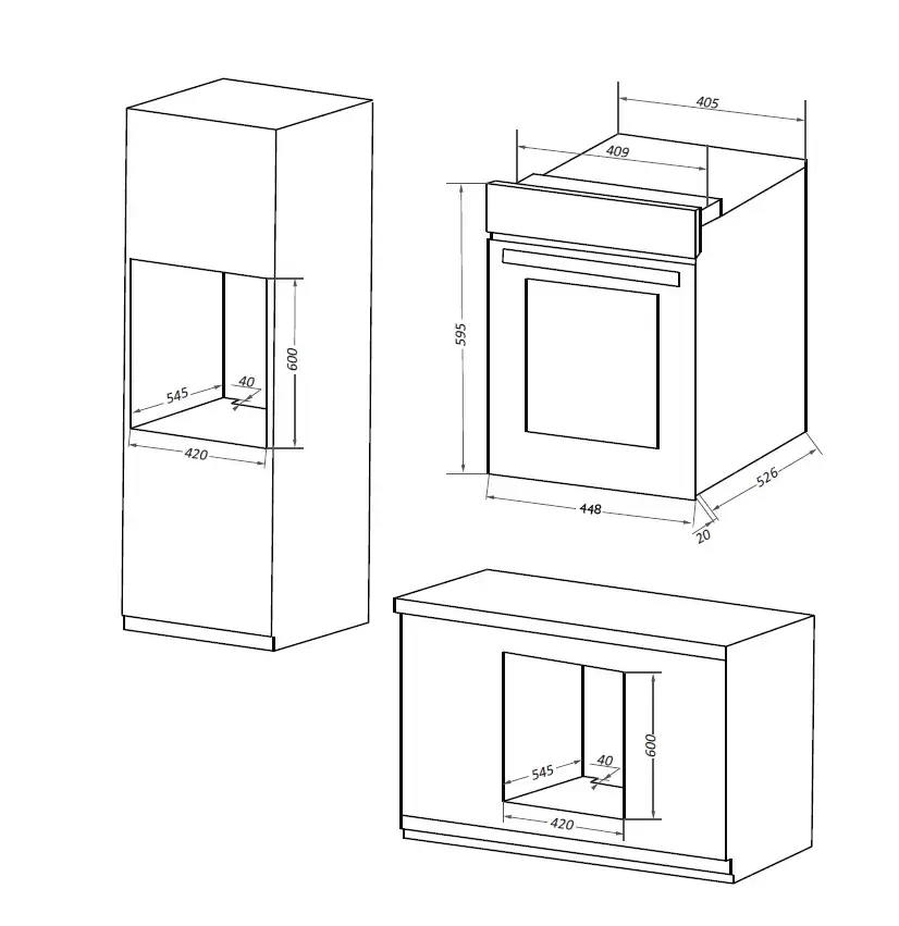 Шкаф духовой электрический MAUNFELD EOEM519B