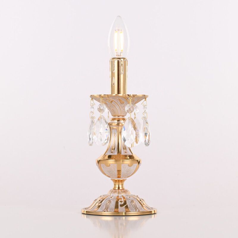 Настольная лампа декоративная Bohemia Ivele Crystal AL77 AL77200L/1-25 GW