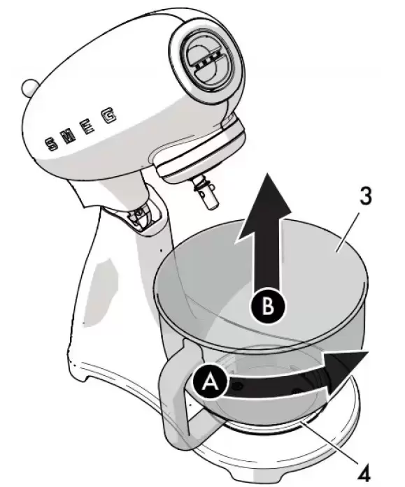 Планетарный миксер Smeg SMF02PBEU