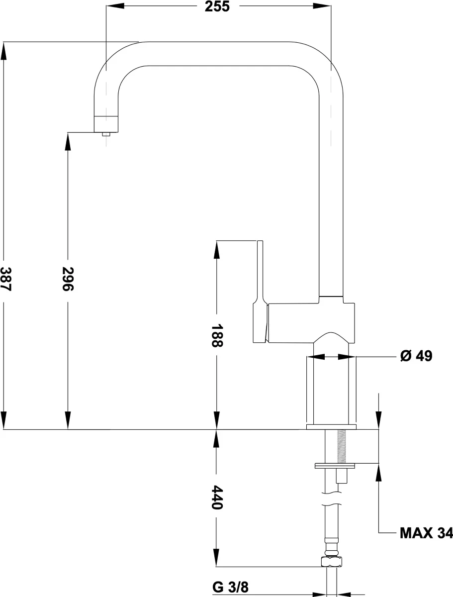 Смеситель Teka E-PURE EP 915 CHROME