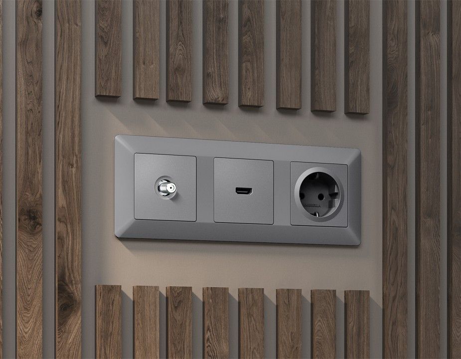 ТВ-розетка без рамки Ambrella Volt ALFA MA513050