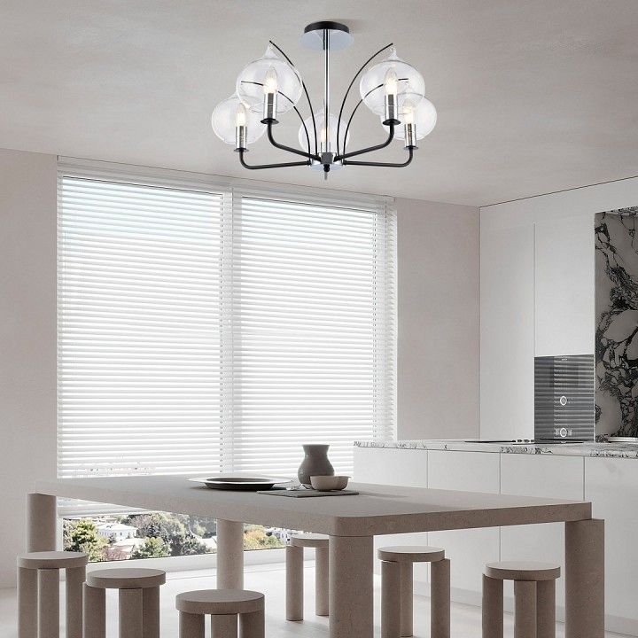 Люстра на штанге Arte Milano Napoli-321007 321007/5 BK.CR