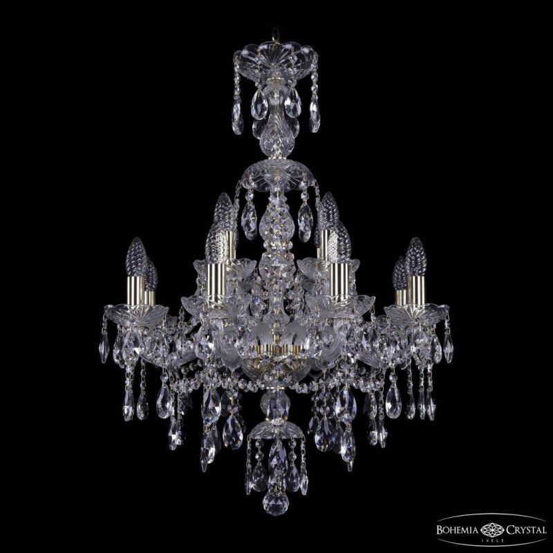 Подвесная люстра Bohemia Ivele Crystal 1415 1415/8+4/200/XL-76 G