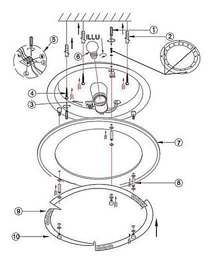Накладной светильник Globo Armena I 48083