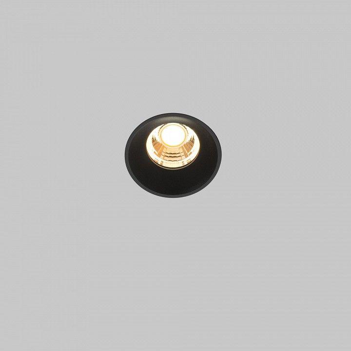 Встраиваемый светильник Maytoni Technical Раунд DL058-7W2.7K-TRS-B