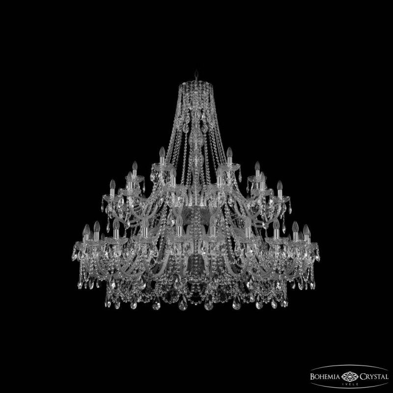 Подвесная люстра Bohemia Ivele Crystal 1411 1411/24+12+6/530/2d Ni