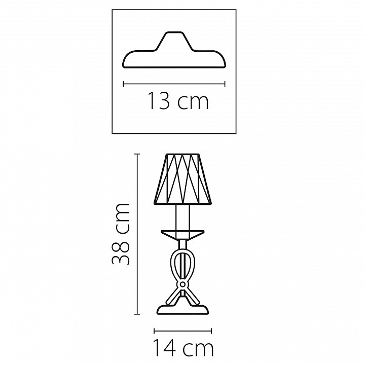 Настольная лампа декоративная Lightstar Riccio 705914