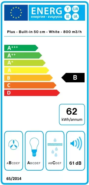 Встраиваемая вытяжка Falmec GRUPPO INCASSO PLUS 50 WH