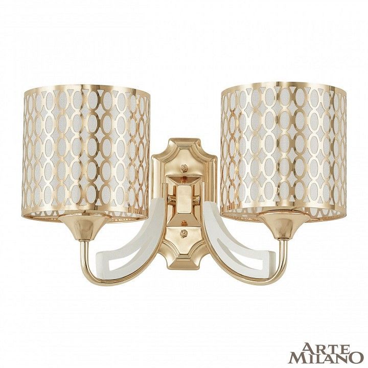Бра Arte Milano Florentia-3387 303387/2W Wh/Gd