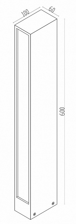 Наземный низкий светильник Maytoni Outdoor Hof O422FL-L12GF