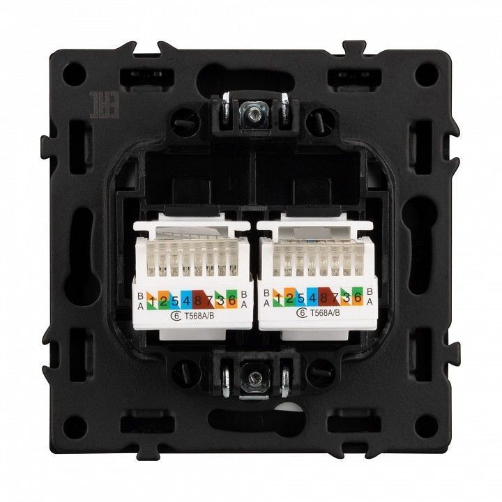 Розетка двойная Ethernet RJ-45 без рамки Arlight NOBE 054315(1)