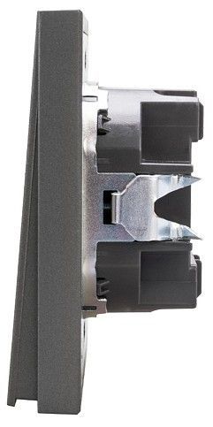 Выключатель двухклавишный с подсветкой без рамки Kranz STRONG KR-78-0714-6