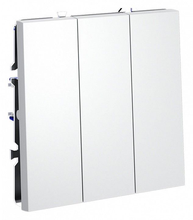 Выключатель трехклавишный без рамки Voltum S70 VLS030102