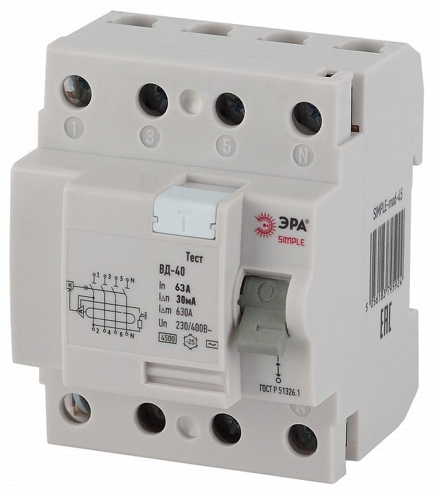 Устройство защитного отключения 4P Эра ВД-40 SIMPLE-mod-46