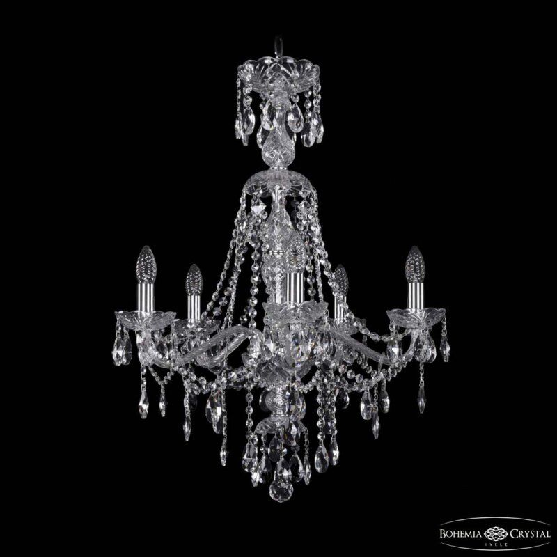Подвесная люстра Bohemia Ivele Crystal 1415 1415/5/200/XL-76 Ni
