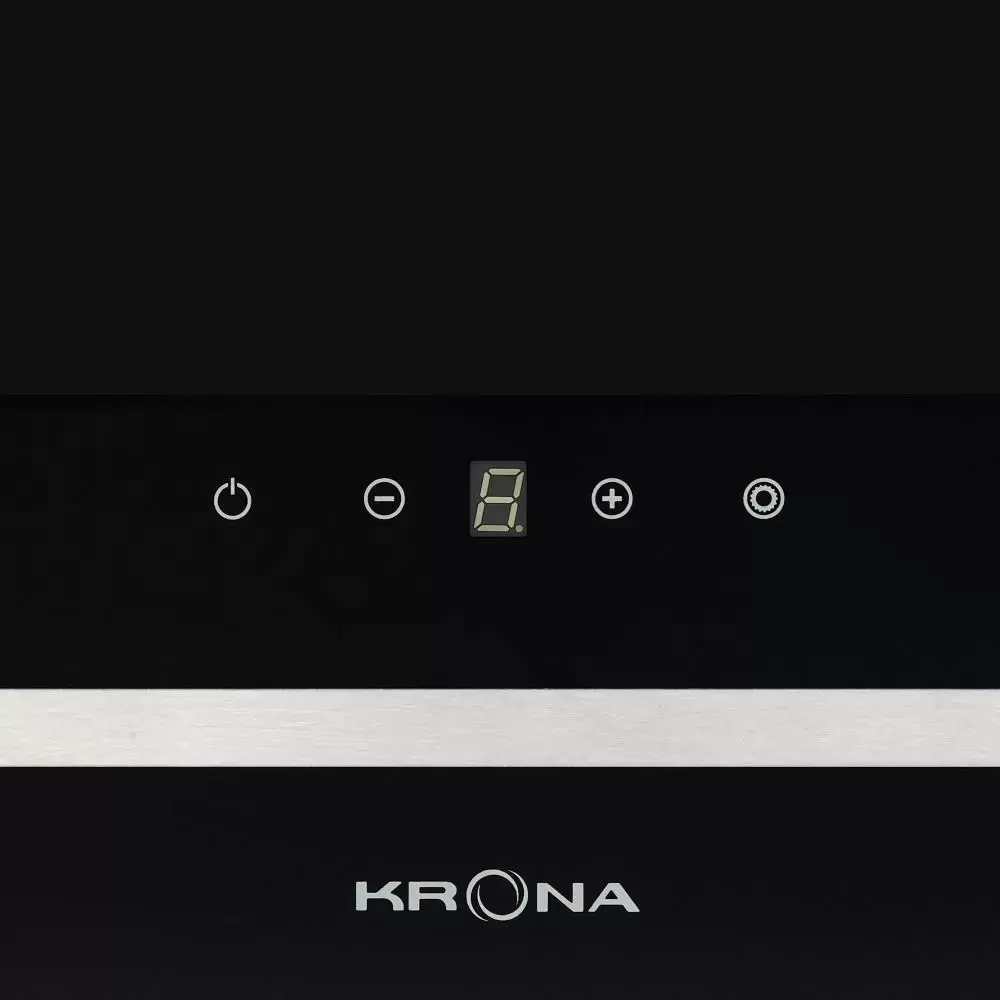 Вытяжка Krona DOMENIKA 600 BLACK/INOX S