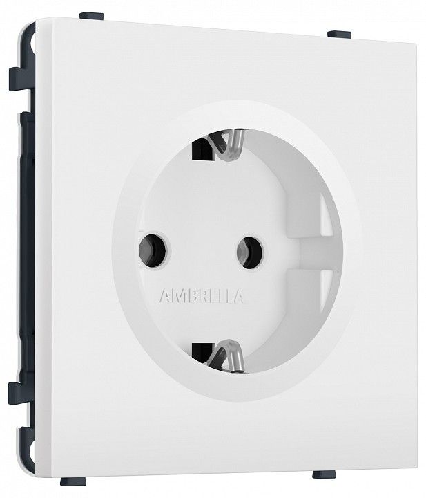 Розетка с заземлением, без рамки Ambrella Volt MS MS826010