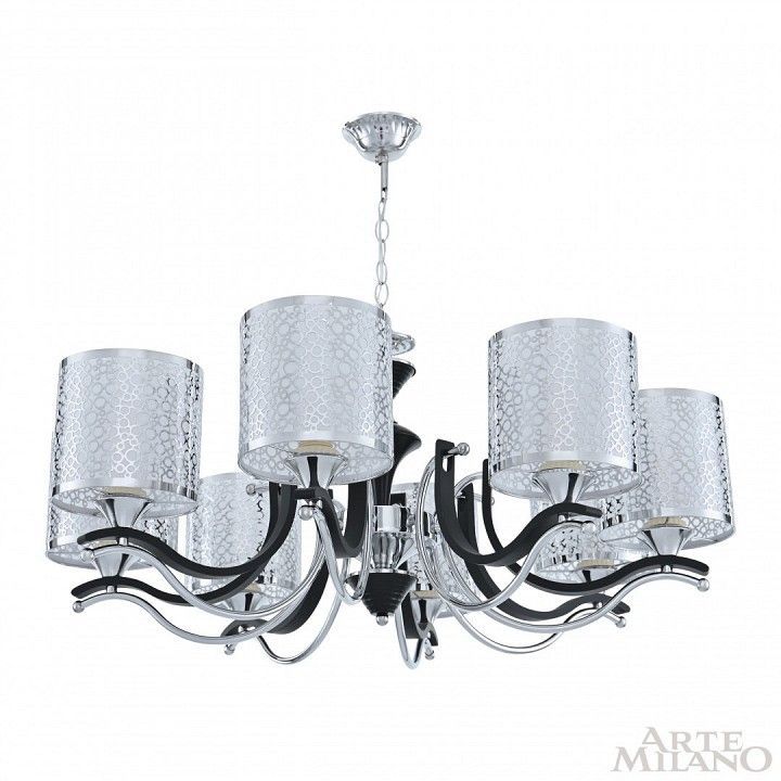 Подвесная люстра Arte Milano Florentia-6787 306787/8 Bk/Ni