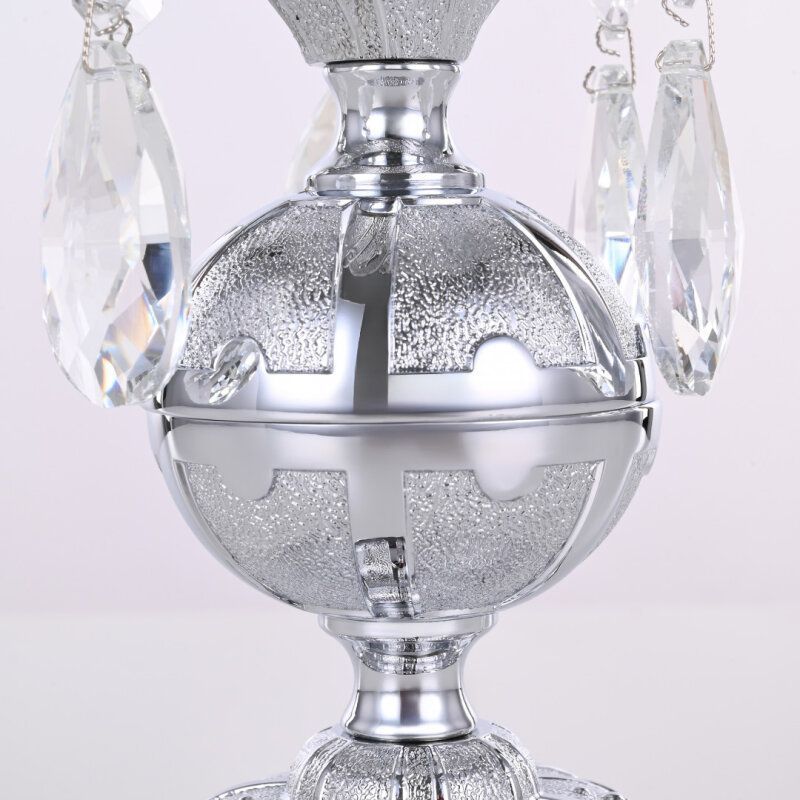 Настольная лампа декоративная Bohemia Ivele Crystal AL77 AL77500L/1-23 Ni