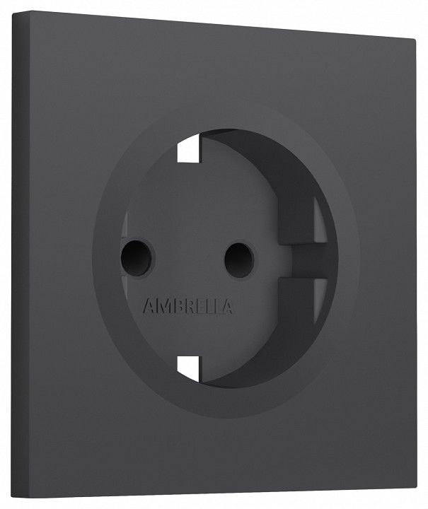 Накладка для розетки с заземлением и со шторками Ambrella Volt SIGMA SP9070