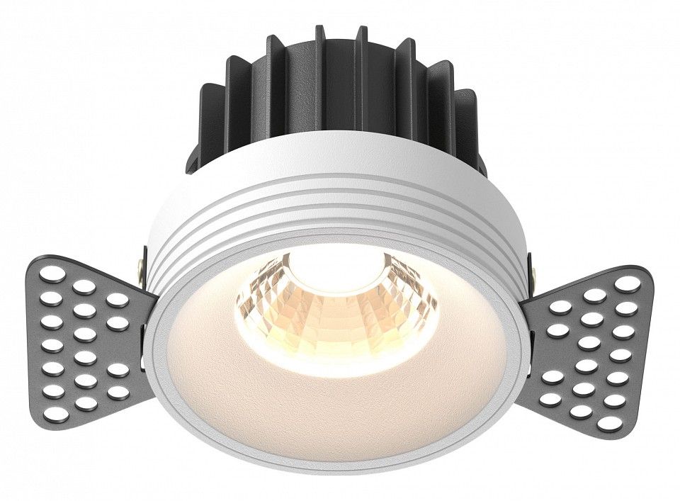 Встраиваемый светильник Maytoni Technical Раунд DL058-12W3K-TRS-W