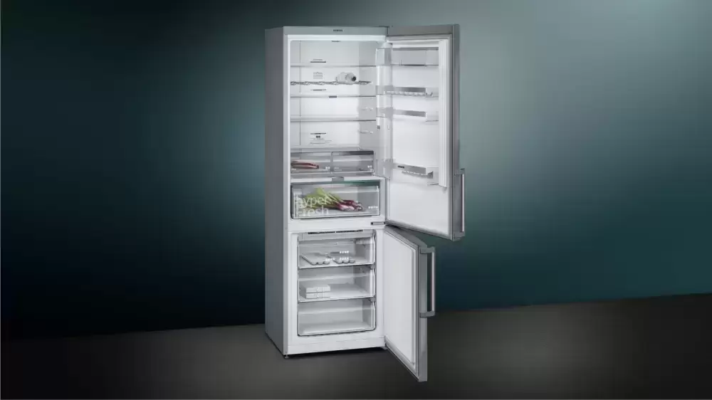 Отдельностоящий холодильник с нижней морозильной камерой SIEMENS KG49NAI2OR