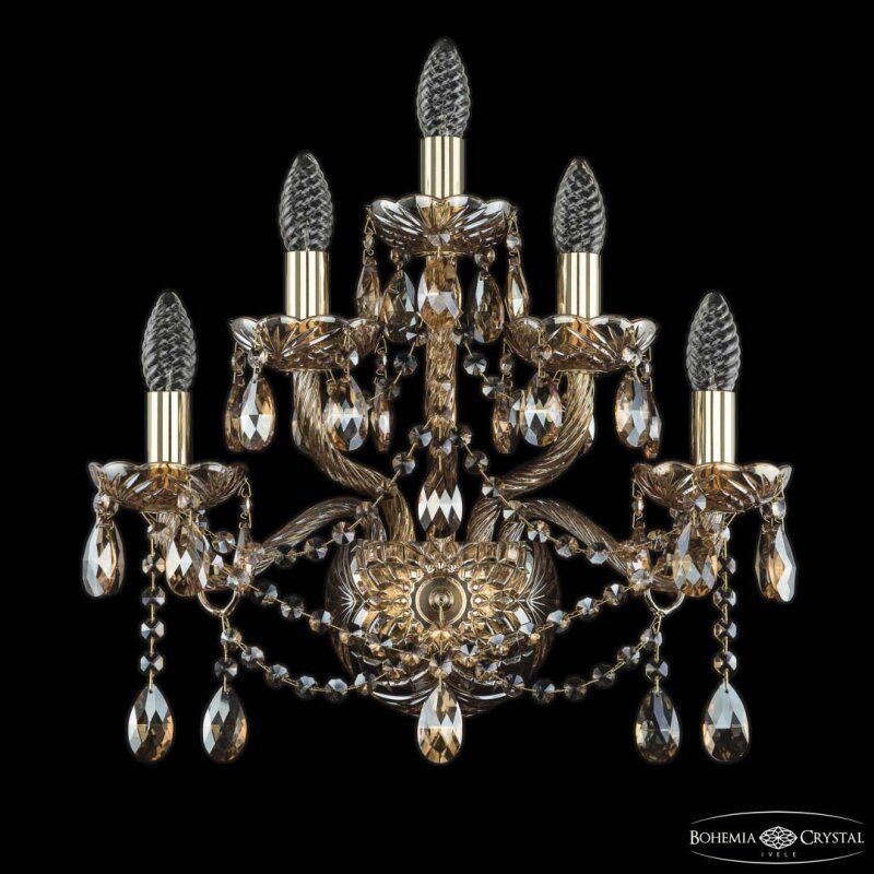 Бра Bohemia Ivele Crystal 1413 1413B/2+2+1/165 G M721