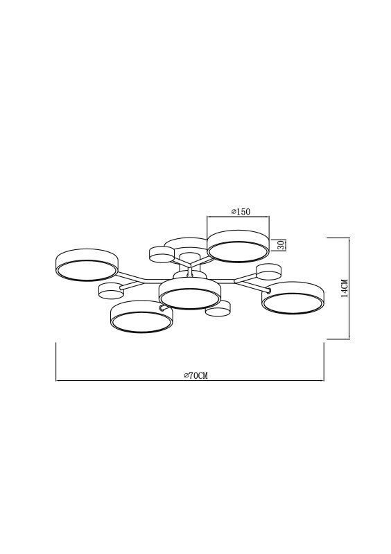 Люстра на штанге Freya Crown FR6119CL-L60W