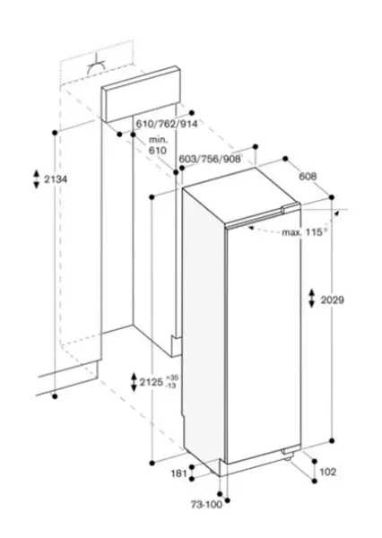 Встраиваемый холодильник Gaggenau RC492305