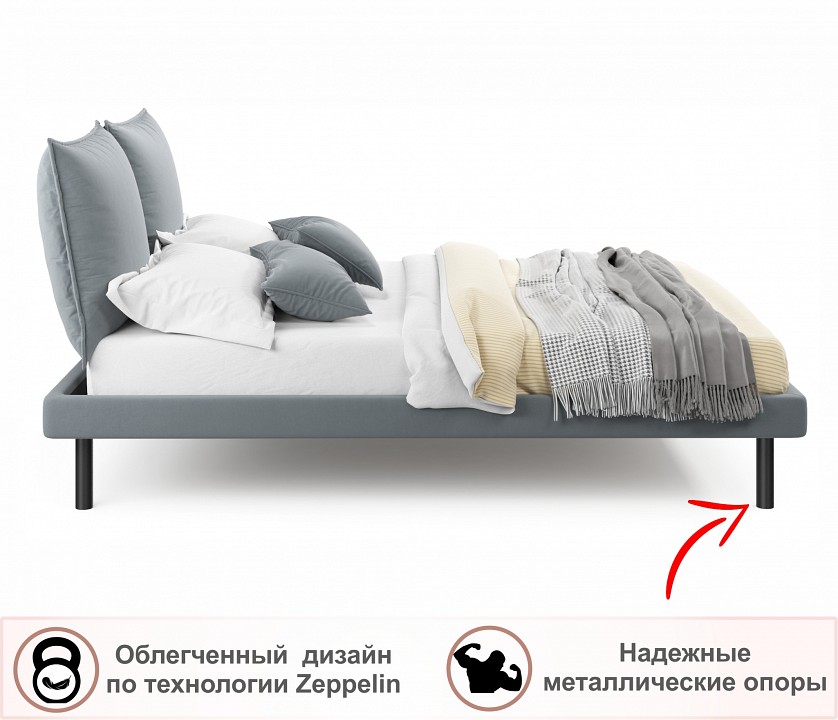 Кровать полутораспальная Fly 1400