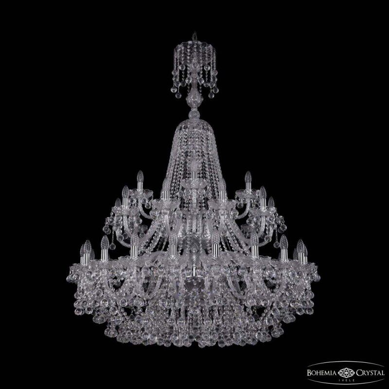Подвесная люстра Bohemia Ivele Crystal 1409 1409/20+10+5/400/XL-152/2d Ni