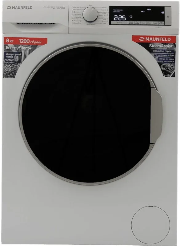 Стиральная машина Maunfeld MFWM128WH300 ST INVERTER SLIM