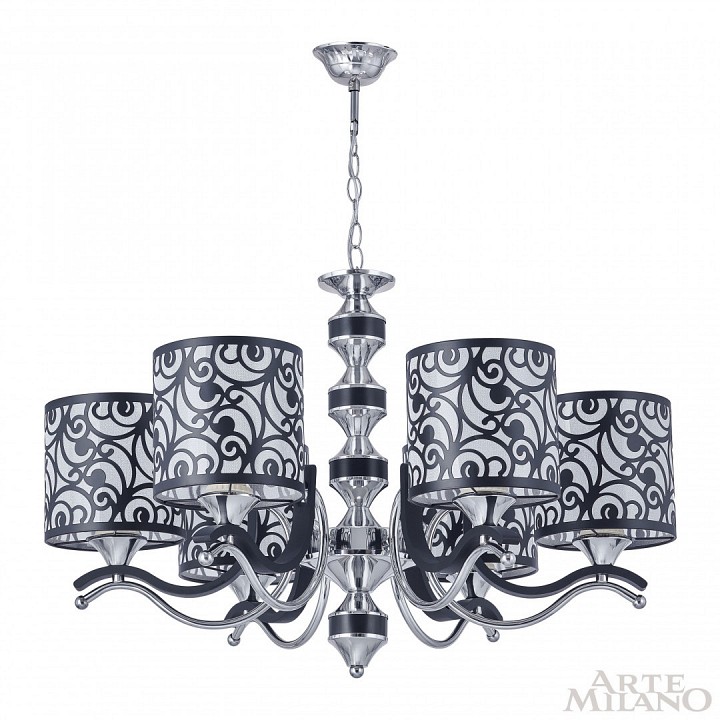 Подвесная люстра Arte Milano Florentia-4957 304957/6 Bk/Ni