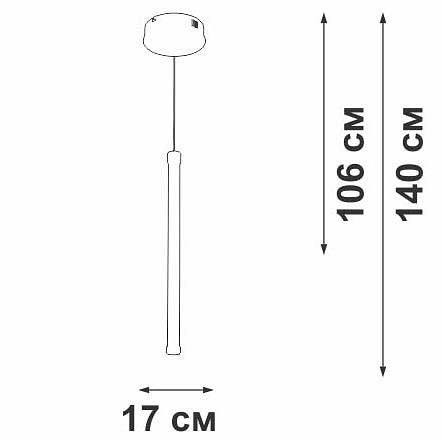 Подвесной светильник Vitaluce V3849DT V3849DT-8/1S