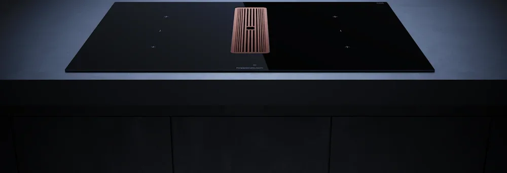 Индукционная варочная панель с вытяжкой Kuppersbusch KMI 8350.0 SR Copper