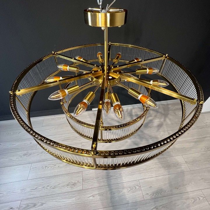 Светильник на штанге Imperiumloft RH Marais Round Chandelier 40,2668