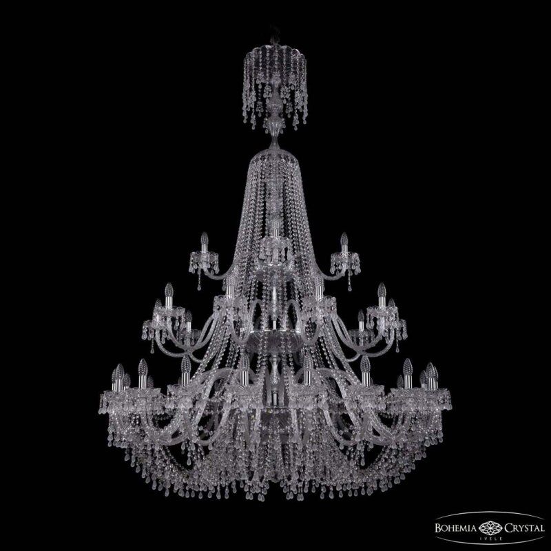 Подвесная люстра Bohemia Ivele Crystal 1410 1410/20+10+5/530/XL-200/3d Ni V0300
