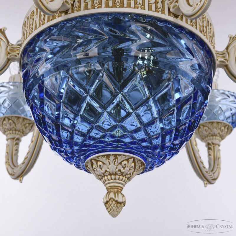 Подвесная люстра Bohemia Ivele Crystal AL7901 AL79101P/6/175 WMG P Aquamarine/M-1F