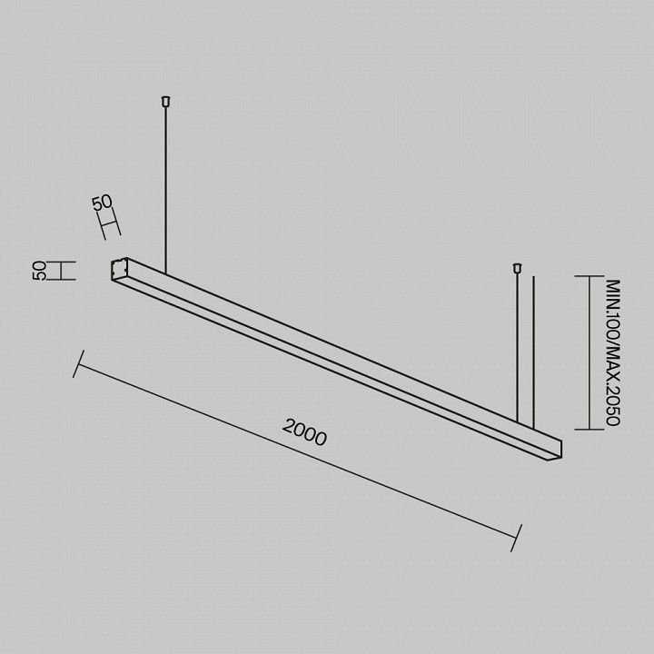 Подвесной светильник Maytoni Technical Подвесные линейные светильники LL312032