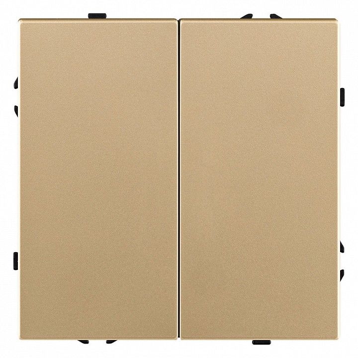 Выключатель двухклавишный без рамки Kollinger Eclipse EC-004GD