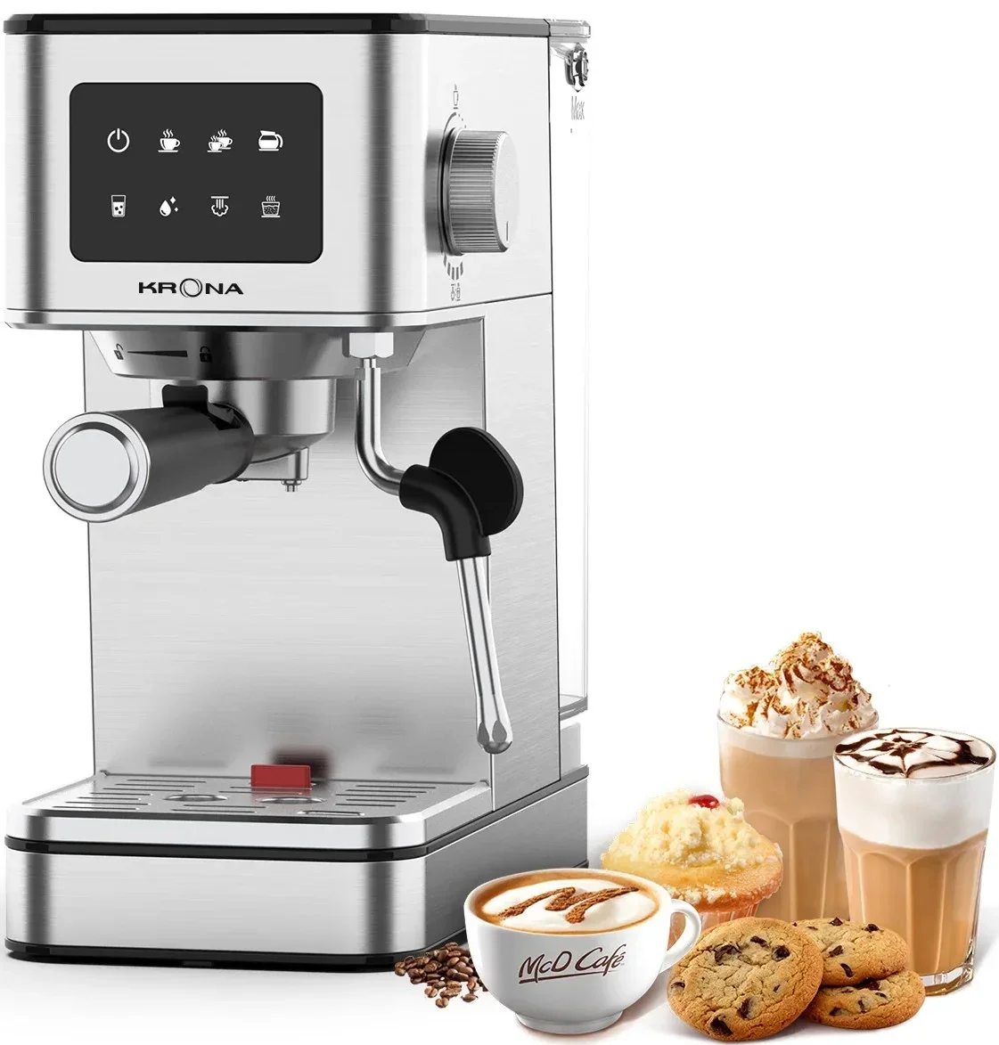 Кофеварка KRONA Espresso Kaffeemaschine Inox КА-00008023