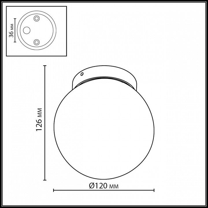 Накладной светильник Odeon Light NATURE 7124/1C