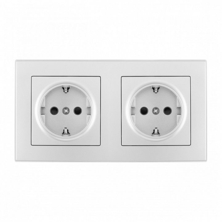 Розетка с заземлением и со шторкой Arte Milano SET06-2 SET06-2-40-1x2 silver