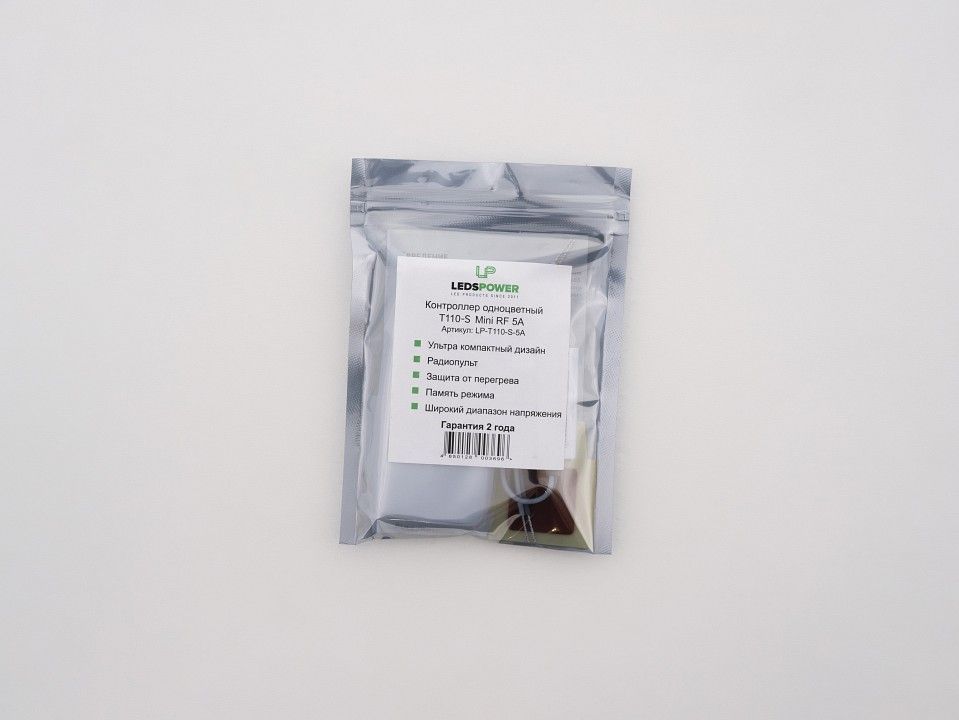 Контроллер-диммер с пультом ДУ LEDS POWER T110-S Mini RF 003696