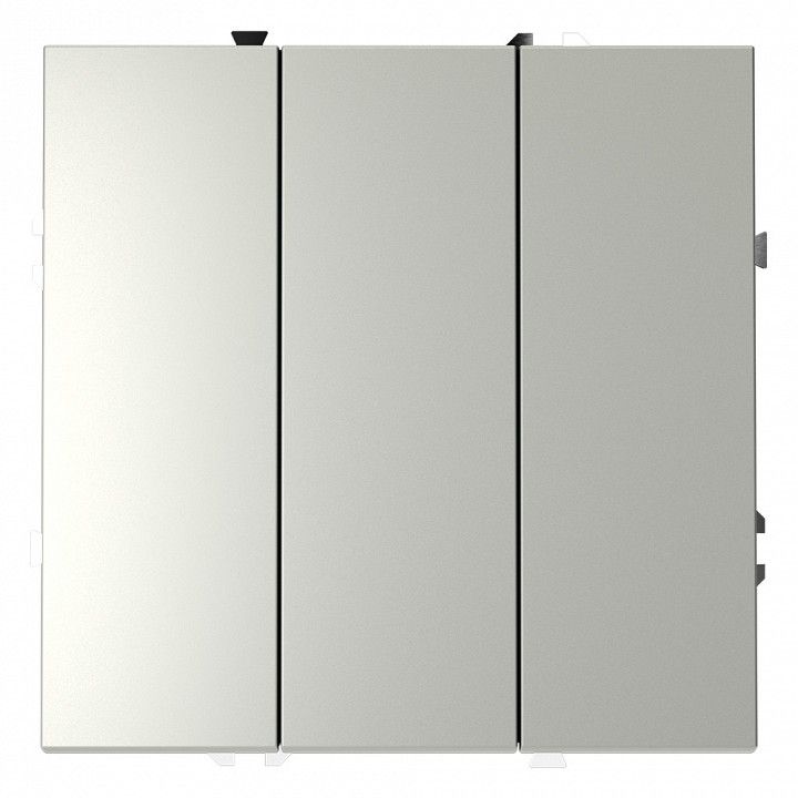 Выключатель трехклавишный без рамки Voltum S70 VLS030105