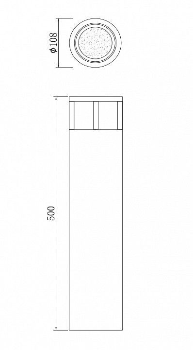 Наземный низкий светильник Maytoni Outdoor Улица Уолсли O011FL-L6B