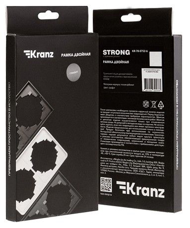 Рамка на 2 поста Kranz STRONG KR-78-0752-6