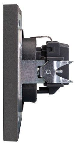 Розетка с заземлением и со шторкой, без рамки Kranz STRONG KR-78-0701-6