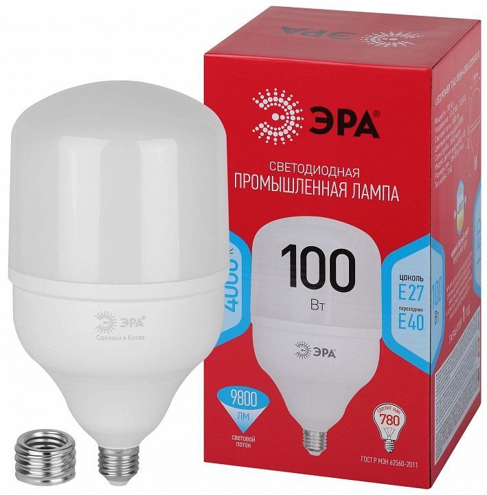 Лампа светодиодная Эра  E27, E40 100Вт 4000K LED POWER T140-100W-4000-E27/E40 R
