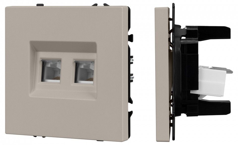 Розетка двойная Ethernet RJ-45 без рамки Arlight NOBE 059450(1)